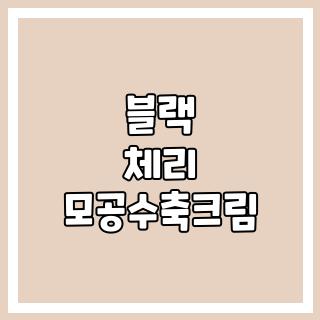 블랙 체리 모공수축크림